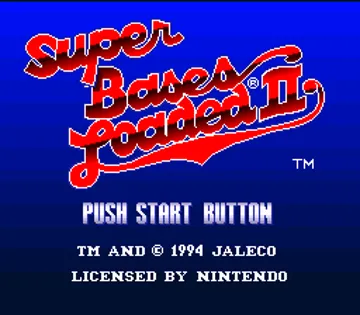 Super Bases Loaded 2 (USA) screen shot title